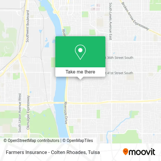 Farmers Insurance - Colten Rhoades map