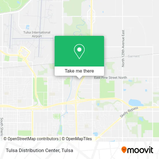 Tulsa Distribution Center map