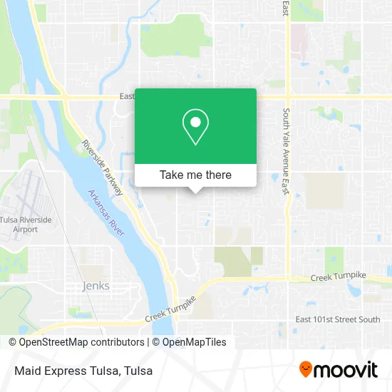 Maid Express Tulsa map