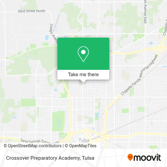 Crossover Preparatory Academy map