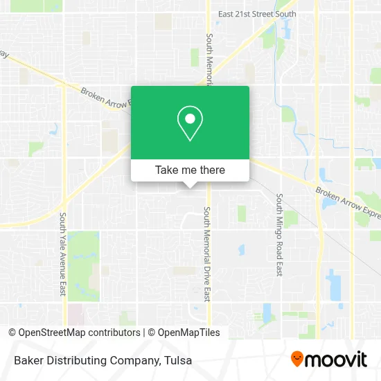 Baker Distributing Company map