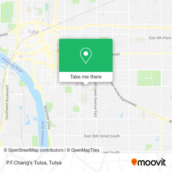 P.F.Chang's Tulsa map