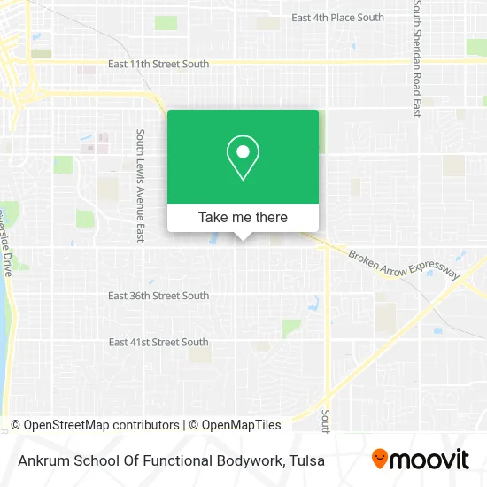 Ankrum School Of Functional Bodywork map