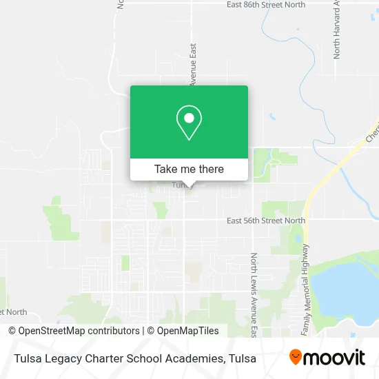 Tulsa Legacy Charter School Academies map