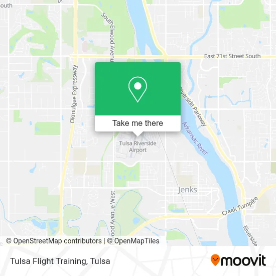 Tulsa Flight Training map