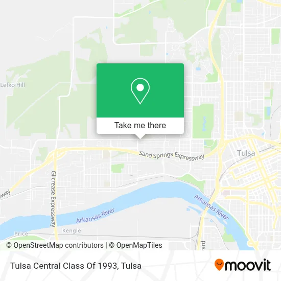 Tulsa Central Class Of 1993 map