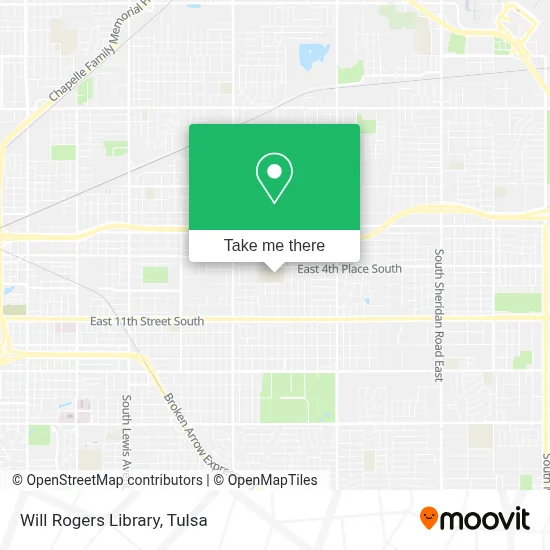 Will Rogers Library map