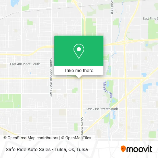 Safe Ride Auto Sales - Tulsa, Ok map