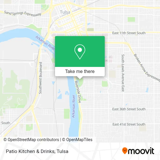 Patio Kitchen & Drinks map