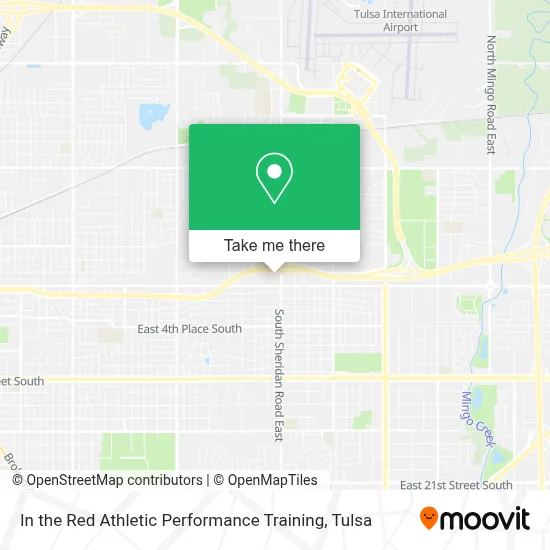 In the Red Athletic Performance Training map