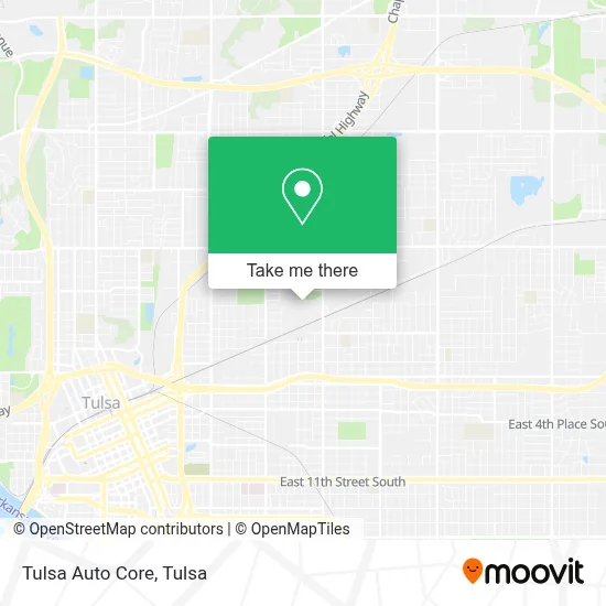 Tulsa Auto Core map