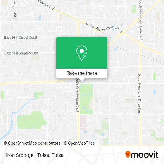Iron Storage - Tulsa map