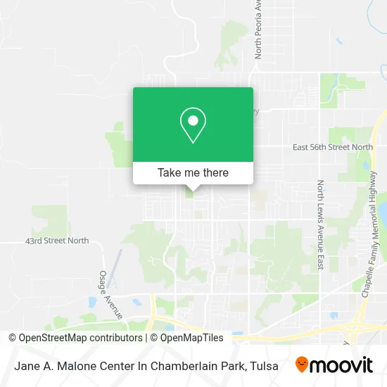 Jane A. Malone Center In Chamberlain Park map