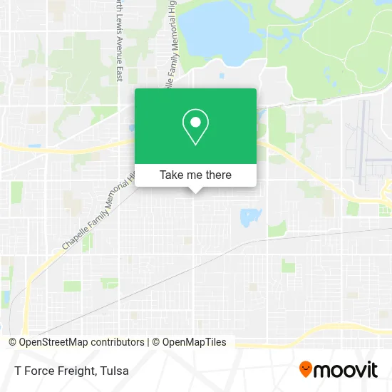 T Force Freight map