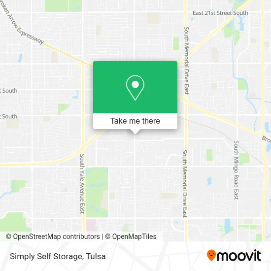 Simply Self Storage map