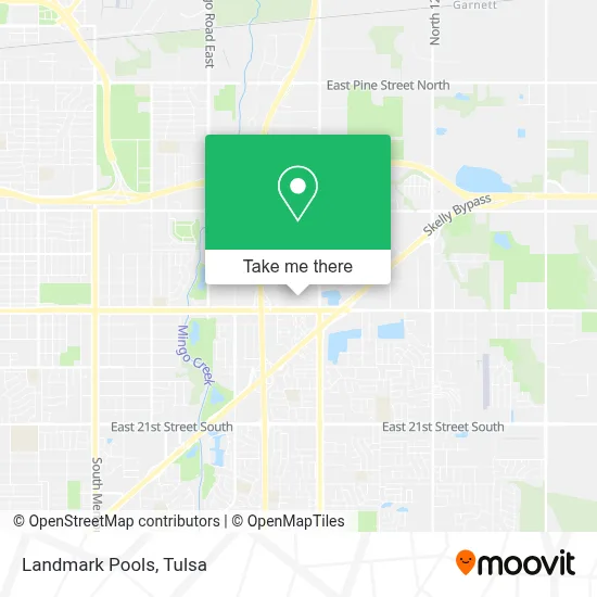 Landmark Pools map