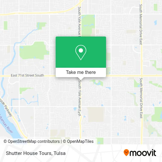Shutter House Tours map