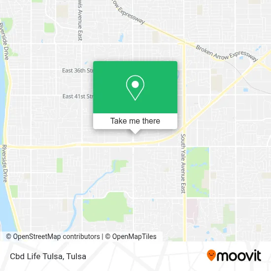 Cbd Life Tulsa map