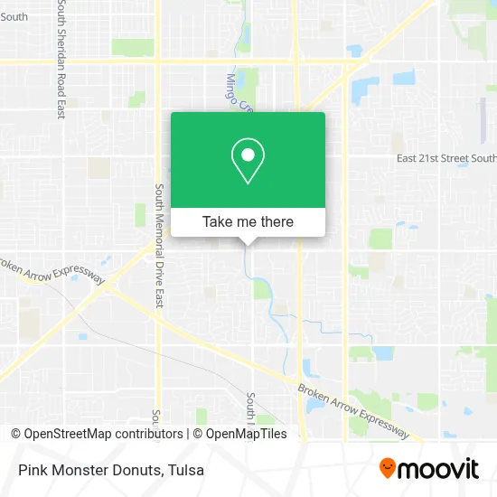 Pink Monster Donuts map
