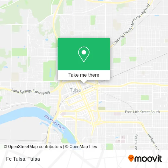 Fc Tulsa map