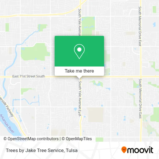 Trees by Jake Tree Service map