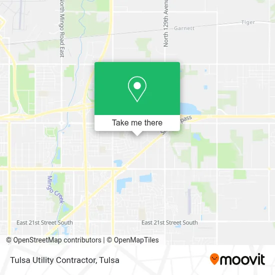 Tulsa Utility Contractor map