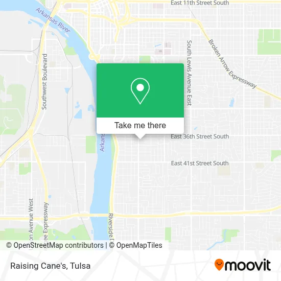 Raising Cane's map