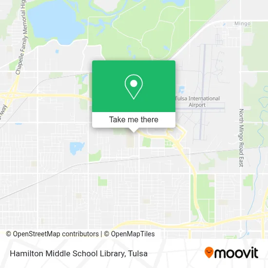 Hamilton Middle School Library map