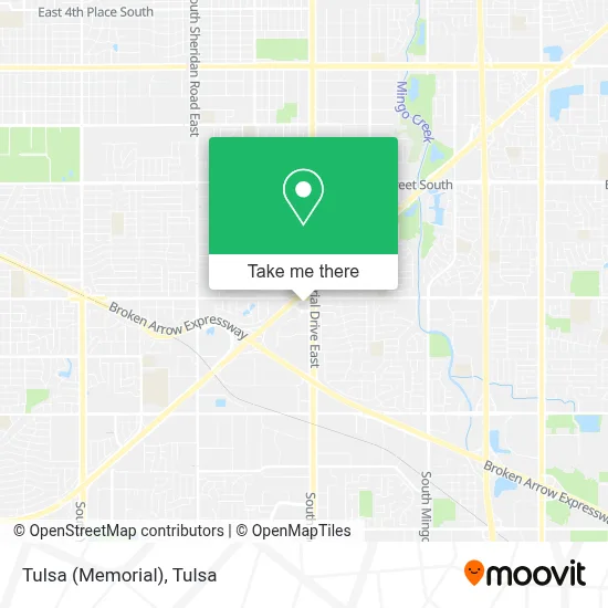 Tulsa (Memorial) map