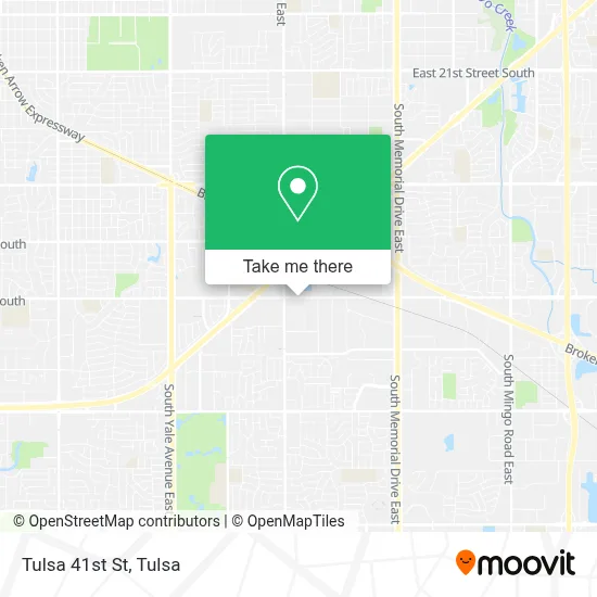 Tulsa 41st St map