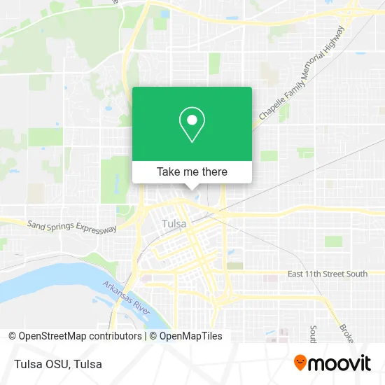 Tulsa OSU map