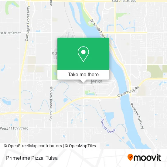 Primetime Pizza map