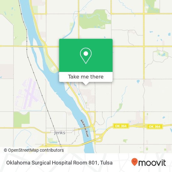 Oklahoma Surgical Hospital Room 801 map