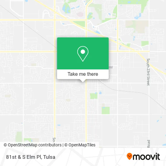 81st & S Elm Pl map