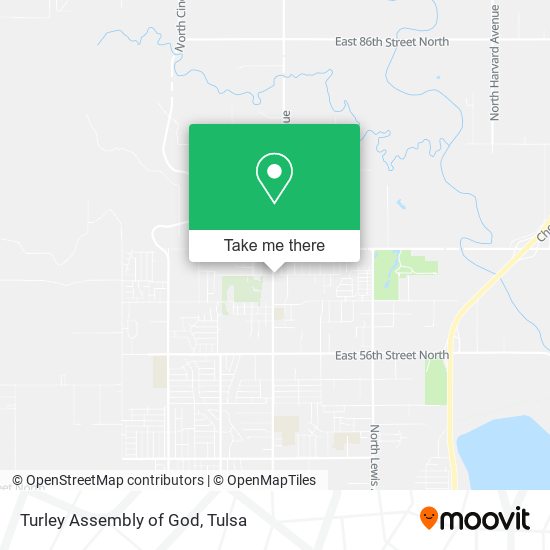 Turley Assembly of God map