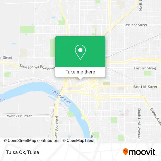 Tulsa Ok map