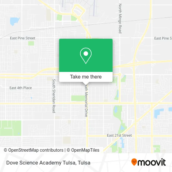 Dove Science Academy Tulsa map
