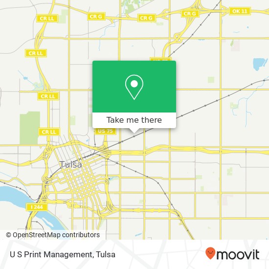 U S Print Management map