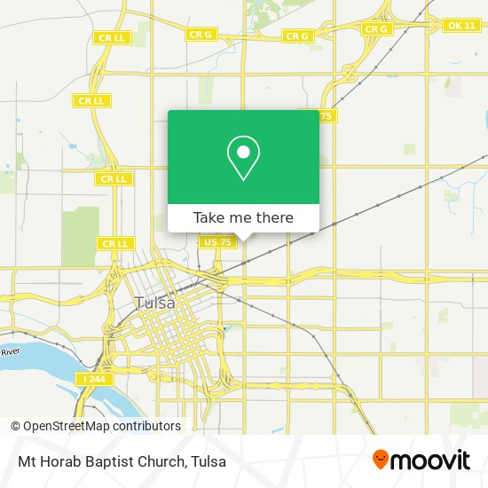 Mt Horab Baptist Church map