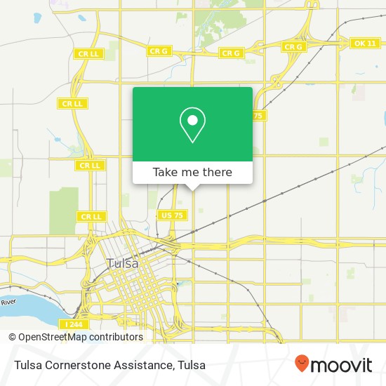 Tulsa Cornerstone Assistance map