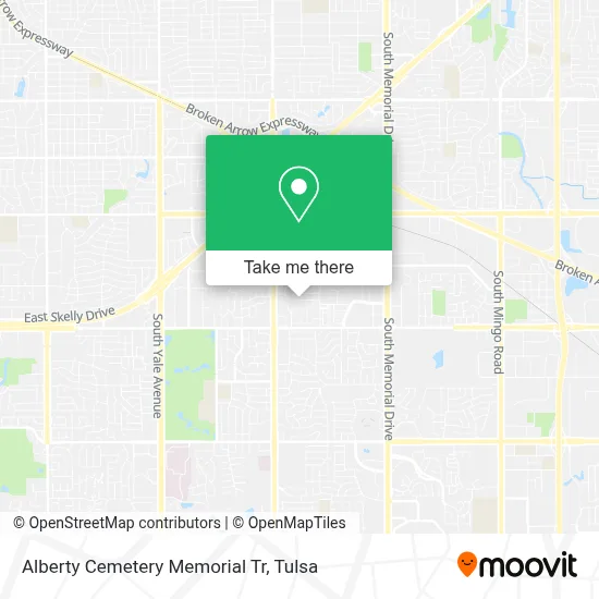 Alberty Cemetery Memorial Tr map
