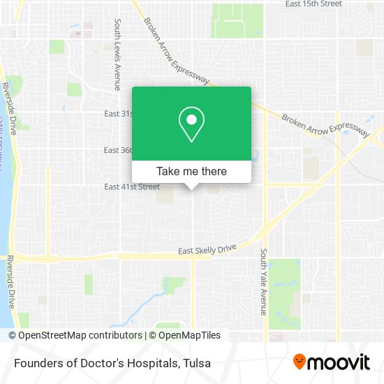 Founders of Doctor's Hospitals map