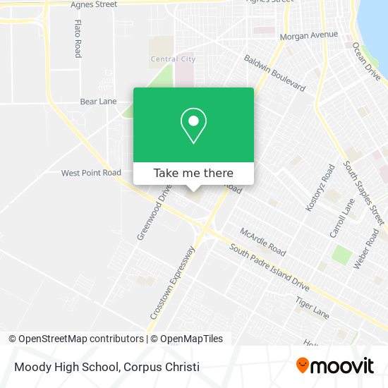 Mapa de Moody High School