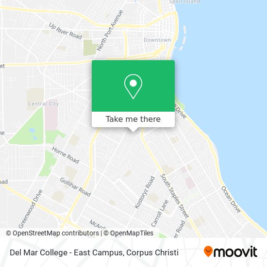 Mapa de Del Mar College - East Campus