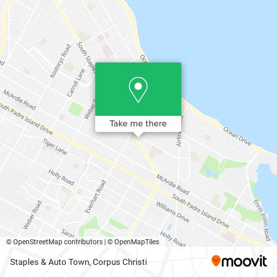 Staples & Auto Town map