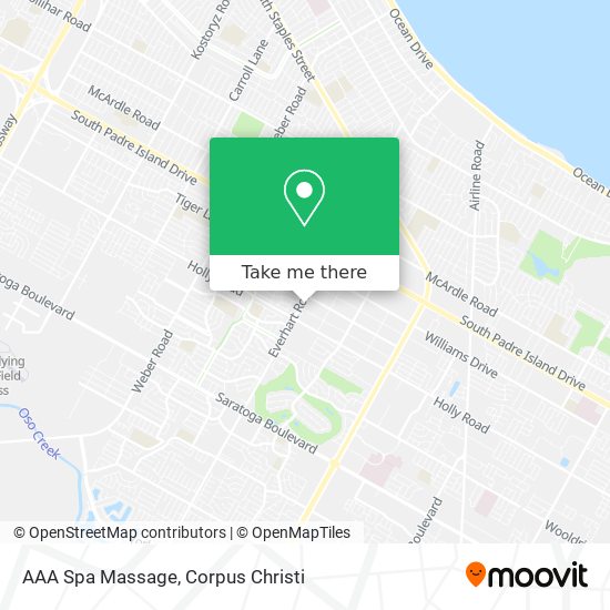 AAA Spa Massage map