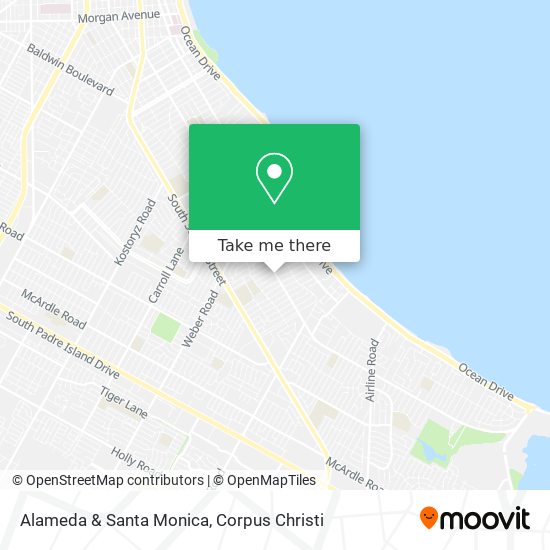 Alameda & Santa Monica map