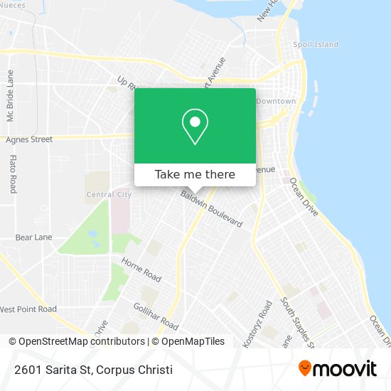 2601 Sarita St map