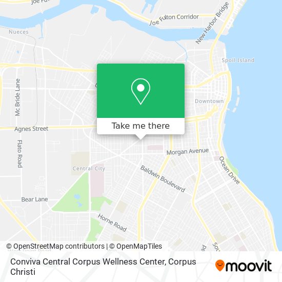 Mapa de Conviva Central Corpus Wellness Center