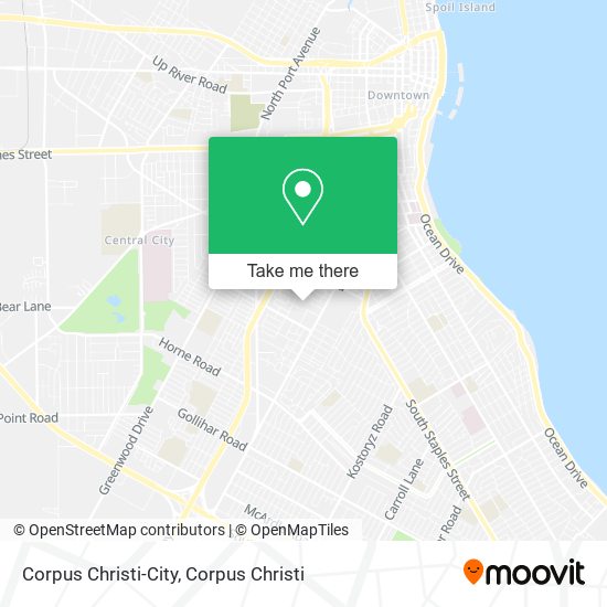 Mapa de Corpus Christi-City